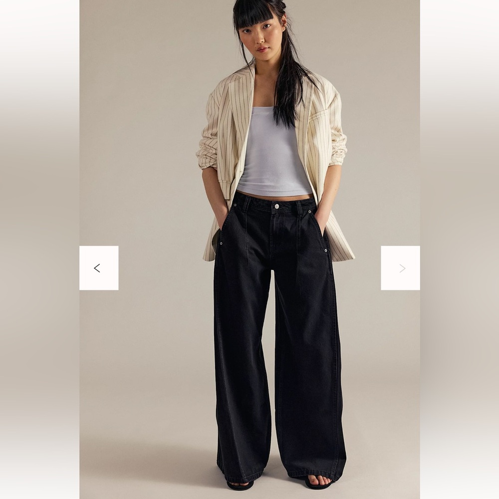 Free People We The Free Block Party Trouser Jeans Size 28 Color Street Light NWT